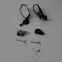 Bike Mirror Handlebar Mount 360 Adjustable 2pcs, Accessories Bike Side Mirror, E Bike Mirrors for Handlebars, Scooter Mirrors for Handlebars with Scratch Resistant Glass, E Bike Rear View Mirror