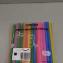 500 Pcs Colorful Disposable Drinking Plastic Straws.(0.23'' diameter and 8.26" long)-8 Colors
