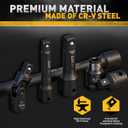 18-Pieces Impact Socket Extension Set: 1/4", 3/8" & 1/2" Drive Socket Extension Bar, Socket Adapter Set, Swivel Universal Joints & Impact Coupler