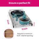 HOLDN’ STORAGE Pull Out Cabinet Organizer, Heavy Duty Caddy  -11”W x 21”D - Requires At Least 12-1/4” Cabinet Opening, Steel Metal Cabinet Drawers Slide Out, Chrome