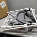 Dog Bathtub for Dogs, Elevated Dog Bath Tub for Pet Grooming and Bathing Shower, Portable, Foldable with Safety Lock, Professional Pet Washing Station for Small Midel Dogs Cat (Gray) (Dark Grey)