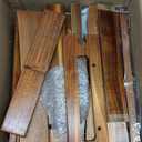 Utoplike Teak Side Table Outdoor, Patio End Table Double Layer, Wooden Coffee Accent Tables for Backyard, Garden, Bed, Living Room, Couch, Two-Tier