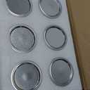 Jucoan 6 Pack Wide Mouth Glass Mason Jar Canning Jar with Lid and Band, 32 oz Quart Size Square Mason Jars for Preserving, Fermenting, Pickling, Salad, Juice, Food Storage, with 6 Plastic Lids