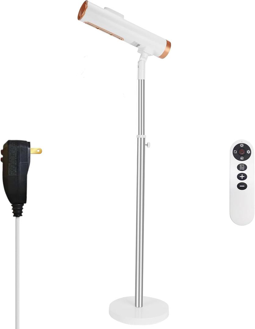 Hair Dryer,CoralBoxer,Lazy Hair Dryer Stand Hands Free,Height and Angle Adjustable-by Manual,Remote Control,Five Working Modes,Designed for Home,Gifts for Women,Elderly,Children,Disabled and Pet