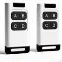 Universal Duplicator Remote Garage Door Remote, 433.92 Mhz Remote for Gate, Remote Control Key Fob, Replacement Garage Door Electric Gate, Cloning Remote Control Keychain(2 PCS)