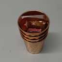 Pure Copper Tumblers for Drinking - Ayurvedic Health Pure Copper Cups 4 pcs. set - 312 ml.(11 fl oz) (Hammered)