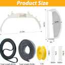 WE49X20697 Dryer Repair & Maintenance Kit with WE18X25100 Lint Filter, Compatible with Select GE Dryers Includes WE3M26 Bearing, WE12X83 Idler Pulley, Drive Belt, Felt Seal & Glide Slides