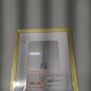 Upsimples 8x10 Picture Frame, Display Pictures 5x7 with Mat or 8x10 Without Mat, Wall Hanging Photo Frame, Gold, 1 Pack