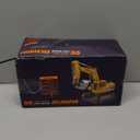 Remote Control Excavator Toys for Boys, RC Excavator Toy for Boys 3 4 5 6 7 8 Year Old Kids Christmas Birthday GiftRC Digger Truck Construction Vehicles with Metal Shovel & Light