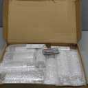 Flickering Flameless LED Candles, 9 Pcs with Embedded Star String, Acrylic LED Pillar Candles with Remote, Suitable for Home Decoration (White)