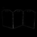 Clear Acrylic Freestanding Dog Gates for The House Folding 3-Panel Pet Gates for Doorways, Indoor Stairs, and Hallways, Transparent Barrier for Dogs, Puppies, and Cats