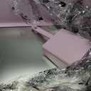 RIZZARI Open Cat Litter Box: Large Pink Stainless Steel Litter Pan with Teflon Non-Stick Coating - High Sided Splash-Proof Easy Clean Toilet for Cats up to 20 lbs - Ideal for Living Rooms - Apartments