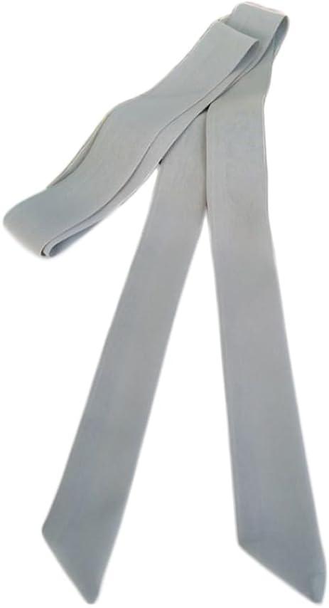 Women Flowing Chiffon Sash Belt for Dress Knotted Waist Tie Waistband for Jeans Shirt (Large, Grey)