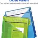 Avery Dividers for 3 Ring Binders, 5-Tab Two-Pocket Plastic Binder Dividers, Multicolor (24 Sets of 11906)