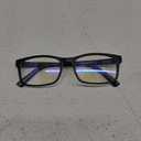 GUDVUE Mens Blue Light Glasses Rectangle Computer Glasses Gaming Glasses, Black PRO +0.00