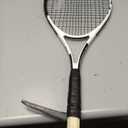 HEAD Geo Speed Adult Tennis Racket - Pre-Strung Light Balance 27.5 Inch Racquet (4 3/8" Grip, Black/White)