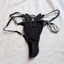 Women's Sexy Butterfly Underwear V-shaped Sexy thong G-string Embroidered thong Flower Fun Underwear