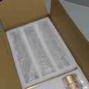 Hewory Gold Hurricane Candle Holders: Brass Candlestick Holders Set of 3 Tall Taper Candle Holders for Candlesticks Candle Sticks Holder Decor for Table Centerpiece Wedding Party Christmas Decorations