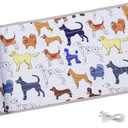 DOGNESS Rechargeable Pet Shock Mat, 59"x15" Safe Cat Repellent Mat Electronic Training Pads Keep Dogs and Cats Off Couch, Bed, Indoor Cat Deterrent Mat (Dog Cartoon)