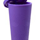 24 oz MERMAID SCALE MATTE TUMBLER- DEEP PURPLE