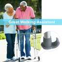 Dotday 4 Pack Walker Skis Glides for Folding Walkers, Essentials Universal Walker Accessories for Seniors, Mobility Aid Accessory for Seniors (Gray)
