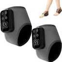 Portable Foot and Ankle Massager - Triple Method Foot Massager with 5 Heat & 3 Vibration Levels, Smart Timer, Wireless for Heat Relief for Travel & Home Use (2-Pack)