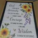 Serenity Prayer Framed Wall Art Bible Verses Wall Decor 16x24 Inch