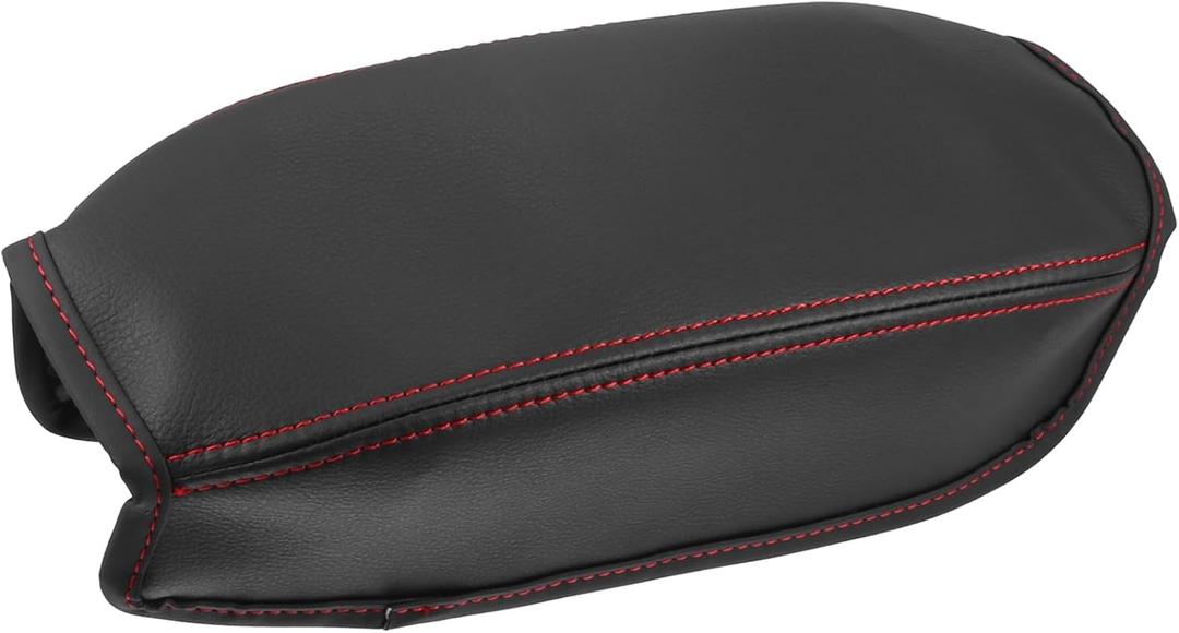 ACROPIX Center Console Armrest Cover for Jeep Renegade BU 2015-2023 / Car Interior Accessories/Durable Faux Leather / 1 Pcs Black Car Parts