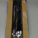 MEXAU 2 Pack Spring Tension Curtain Rods 31-76 Inch Black Shower Curtain Rod No Drilling Adjustable Spring Loaded Curtain Rods 7/8" Diameter Shower Rods for Window Bathroom Closet Doorway Door