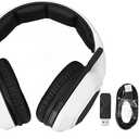 LiebeWH PC Gaming Headset ABS Headband Gaming Earphone Active Noise Reduction with 3 Modes Connection for (White)