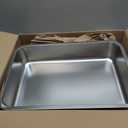 Large Stainless Steel Litter Box with High Sided, Metal Cat Litter Box, Odor-Free Non-Stick Litterbox Pan, Easy to Clean Pet Supplies Toilet Tray for Indoor Cats, Kittens or Multicat Homes