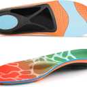Arch Support Metatarsalgia Insoles with Metatarsal Pads for Men and Women - Ball of Foot Pain Relief Orthotics - Morton's Neuroma Pain Relief Insoles - Shoe Inserts for Plantar Fasciitis, Flat Feet (Men 7-7.5 | Women 9-9.5 (10.27"), Orange)