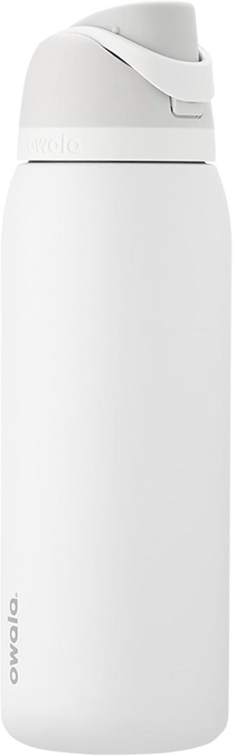 Owala FreeSip Insulated Stainless Steel Water Bottle with Straw, BPA-Free Sports Water Bottle, Great for Travel, 40 Oz, Shy Marshmallow