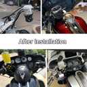 Motorcycle Cup Holder Drink Handlebar Cup Holder for Harley Dyna Sportster XL 883 1200 Softail Fat Boy Touring Road King Electra Street Tour Glide (Silver)