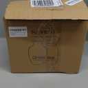 SIDUCAL Ceramic Rustic Vase, Whitewashed Terra Cotta Vase, Distressed Farmhouse Dcor, Pottery Decorative Flower for Home Decor, Table, Living Room Decor, Shelf, Mantel, 7.3 Inch, Terra