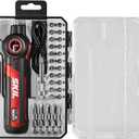 SKIL Twist 2.0 Rechargeable 4V Screwdriver with Pivoting Head, Torque Setting, USB-C Charging Cable, 28 PC Bit Set & Carrying Case- SD5619-02