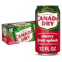 Canada Dry Cherry Gingerale Fruit Splash 12oz, Pack of 12 (EXP 05/31/26)