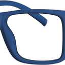 Eyekepper Oversized Reading Glasses Square Large Frame Readers for Men and Women (Blue)