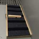 Large Dog Ramp for Bed Couch, Extra Wide Portable Wooden Pet Ramp, 4 Adjustable Height from 11.6'' to 22.4'', Pet Step for Small Medium Dog Cat with Non-Slip Mat, Up to 143lbs, Use for Car Couch Bed