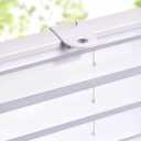 LazBlinds Tool-Free Cordless Pleated Shades with Suction Cups Light Filtering Top Down Bottom Up Pleated Blinds for Window Size 23" W x 65" H, White