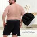 INNERSY Big and Tall Cotton Boxers for Men Moisture Wicking Loose Fit Underwear 4-Pack (Black, 4XL)