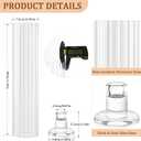 Hurricane Candle Holder Thickened Cylinder Covers 4 Pcs Taper Candle Sticks Holder Glass Tall Candlesticks Holders Centerpiece for Wedding Dining Table