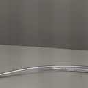 Bonpally Curved Shower Curtain Rod for Bathroom, 40-72 Inches Adjustable Curved Shower Rod, 0.9MM Rustproof Shower Curtain Rod with Rotating Brackets for Extra Shower Space, Need to Drill, Chrome