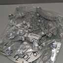 Wall Clocks for Living Room Decor Modern Silent Wall Clock Battery Operated Non-Ticking for Bedroom Kitchen Office Home Decoration 24 Inch Silver Drop Crystal Wall Watch Clock for Indoor