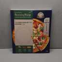 Pizza Pan - 14 Inch Nonstick Pizza Pan for Oven with Widen Handles for Cooking, Baking, and Grilling - Durable, Even Heating, Long-Lasting Kitchen Cookware (2, Grey) 