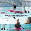 NACATIN Inflatable Stand Up Paddle Board,10'6"Upgrade Version Blow Up Paddle Boards for Adults with Premium SUP Accessories& Backpack,Adjustable Paddle,Camera Mount,Hand Pump, for Lake, River, Yoga