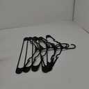 Clothing Hangers for Avg. Weight (Max 3lbs) Clothes Made from 100% Recycled Post Industrial Plastic (Black, 30)