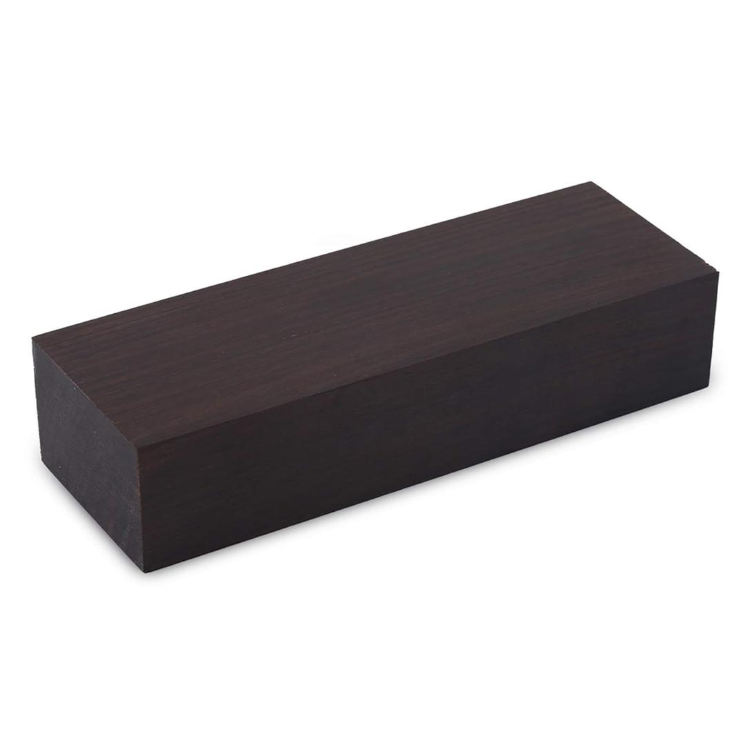 Black Ebony Wood Lumber Blank 12x4x2.5 Black Ebony Lumber Wood Timber Handle Plate Fine Grain Smooth DIY Material for Music Instruments Tools
