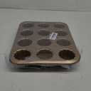 Canele Molds Baking Pan for Cupcake Muffin Cake Canneles Forms Non-Stick Carbon Steel Gold 12-Cup