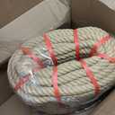 1 Inch x 150 Ft Hemp Rope, 900 Lbs Working Strength, 4 Strand Twisted Cord for Tug of War, Porch Swings, Landscaping & Decor